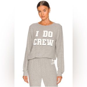 Wildfox I Do Crew BBJ Sweater in Heather